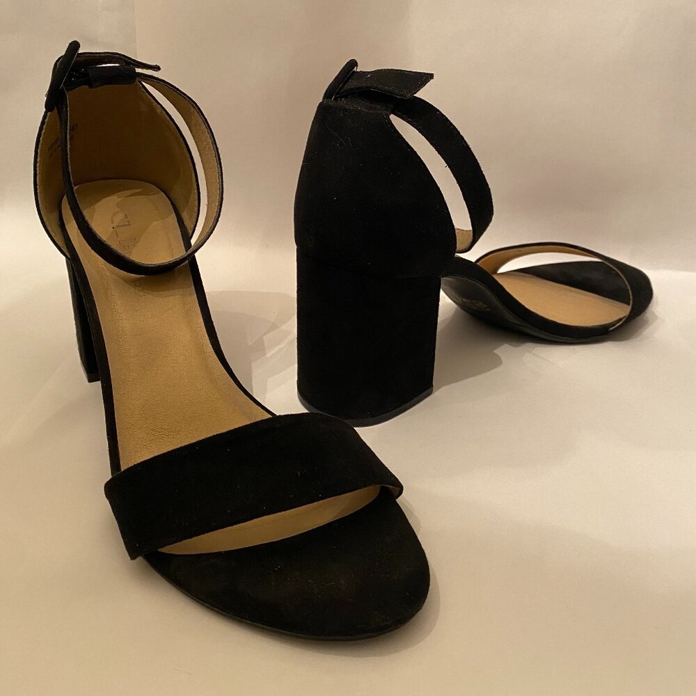 CL by Laundry Jody Block Heel Sandal, Black, Size 10